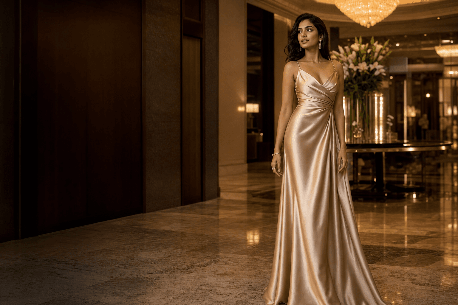 Champagne gown premium campaign