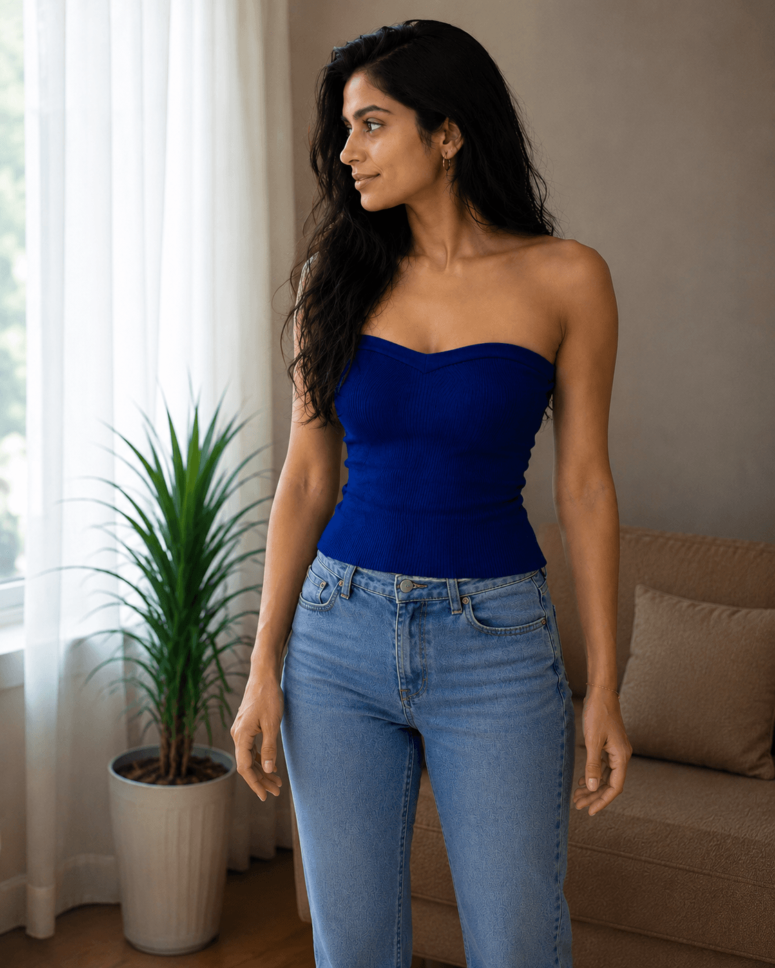 Royal Blue Tube Top - view 1